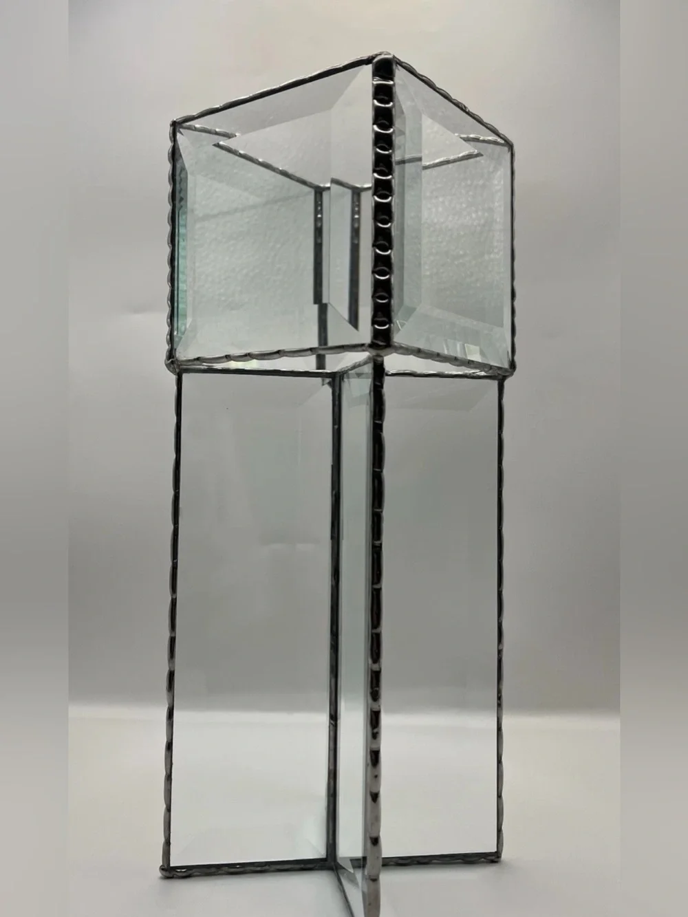 Stained Glass Display Box with Clear Panels